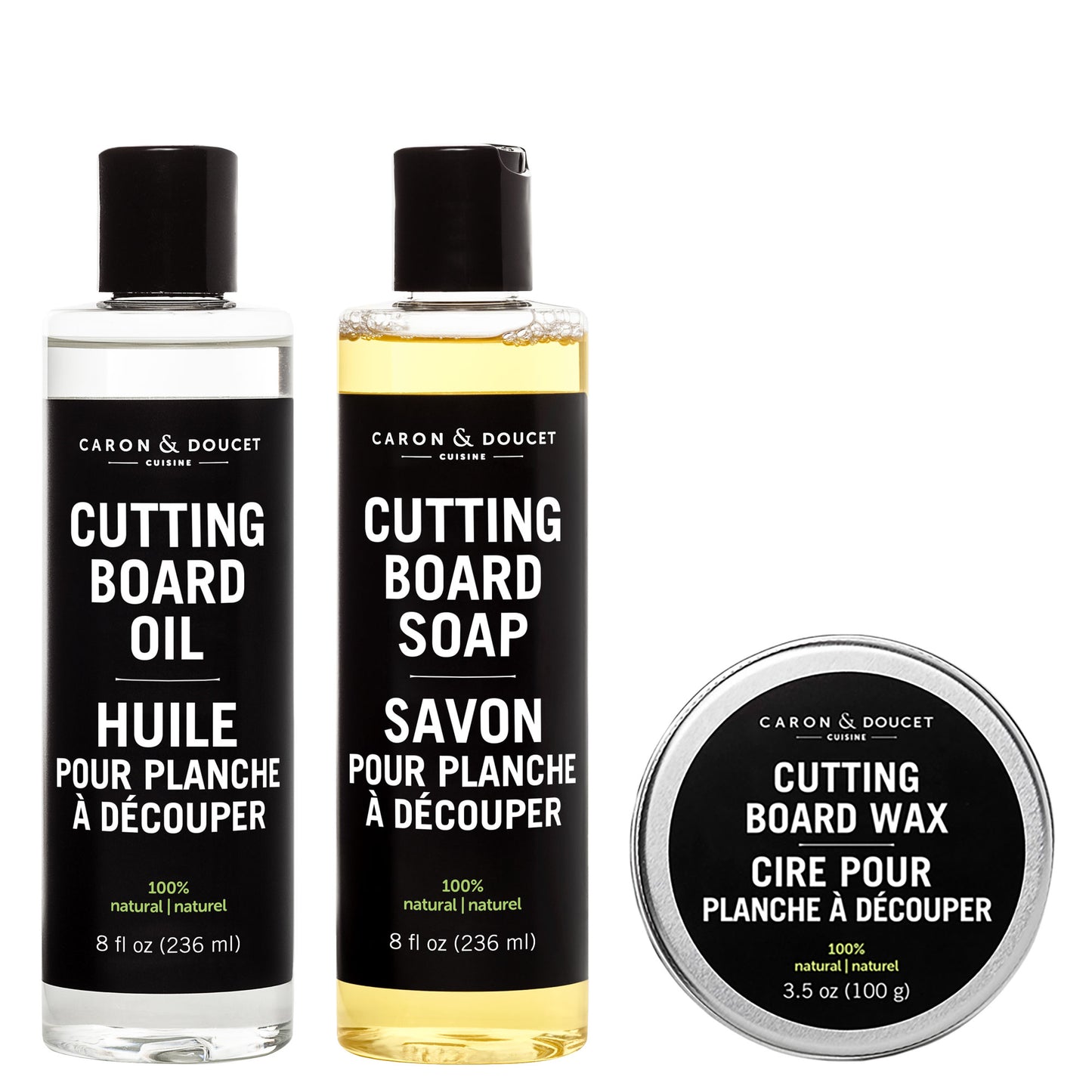 C&D Natural Cutting Board  Ultimate Bundle