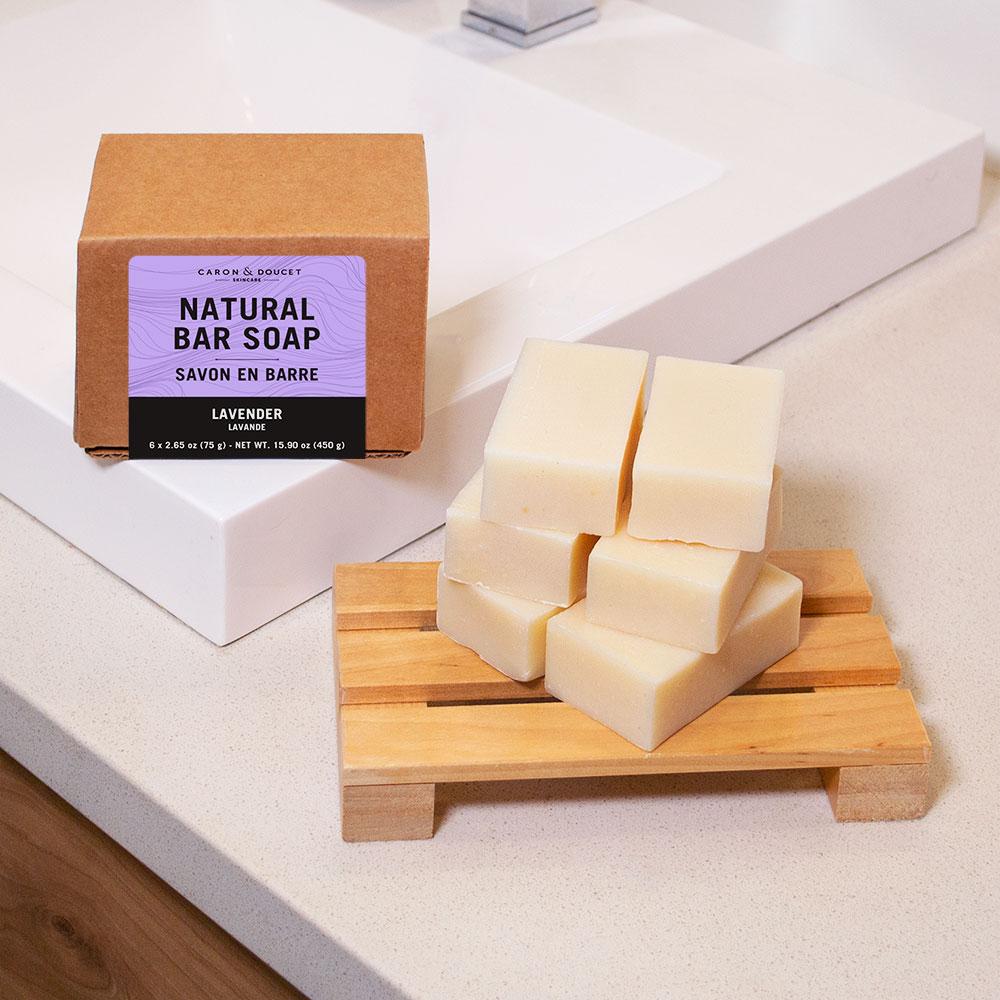 100% Natural Lavender Castile Bar Soap (6) | Caron & Doucet – Caron ...